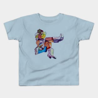 Vegas Cowgirl Kids T-Shirt